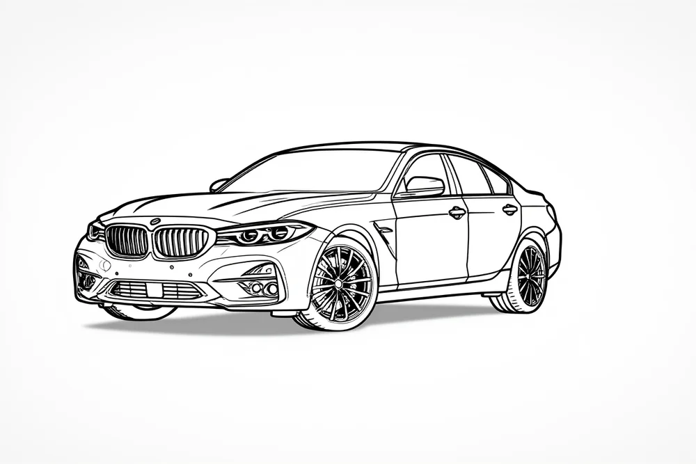 bmw m5 kolorowanka