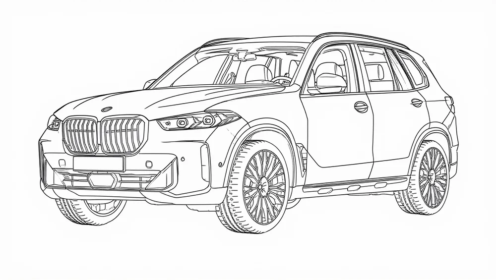 kolorowanka bmw x5