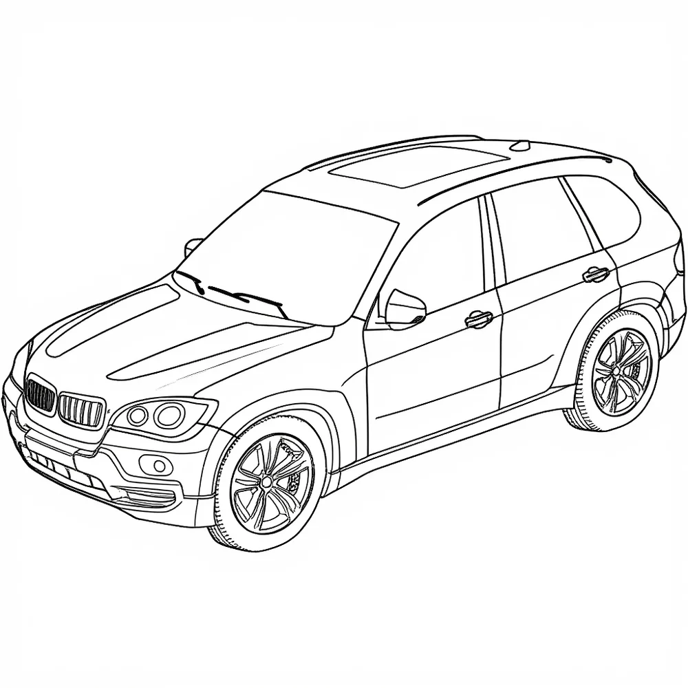 bmw x5 kolorowanka