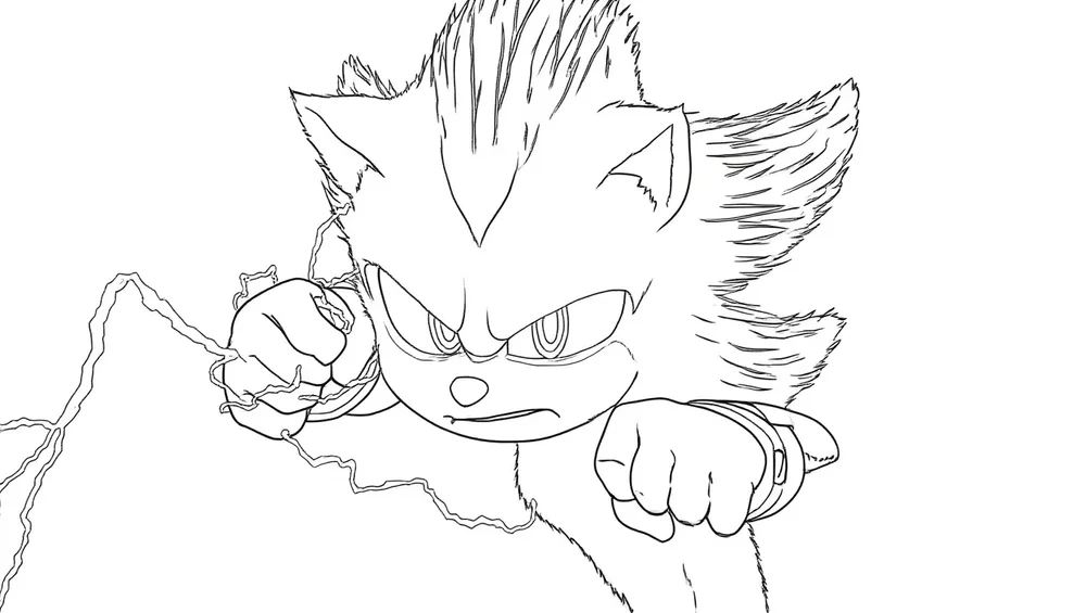 sonic 3 shadow kolorowanka