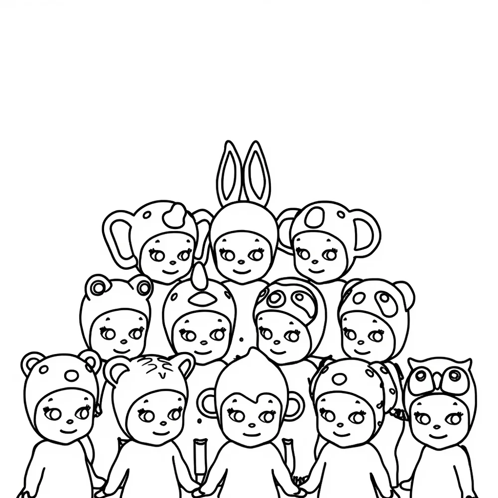 sonny angel kolorowanka