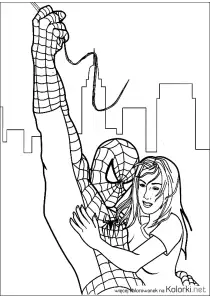 dziewczyna, Spiderman, superbohater, budynki, kobieta, miasto