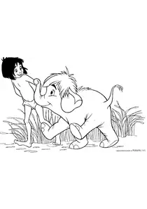 księga dźungli, mowgli, słoń