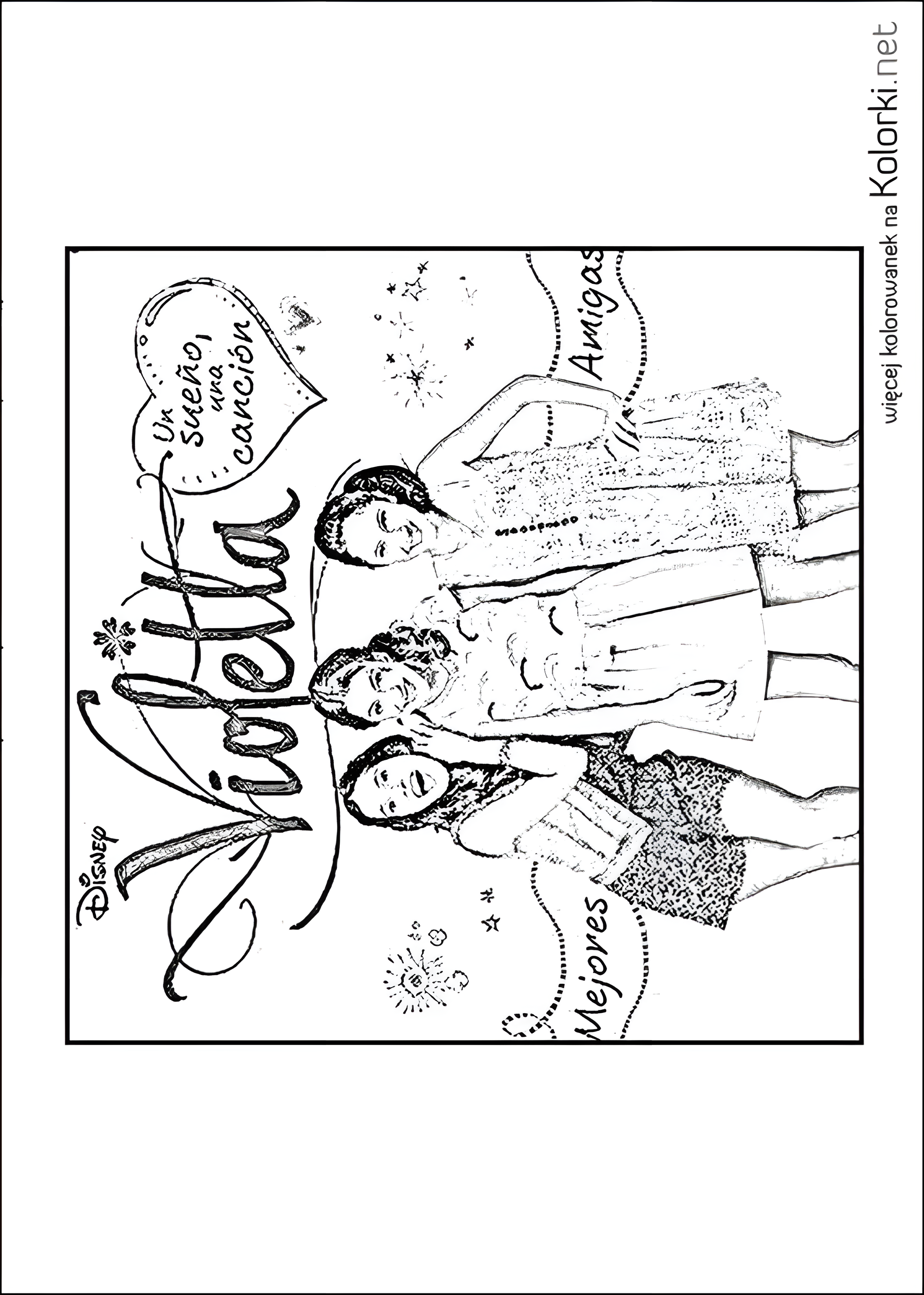 amigas, dziewczyna, dziewczyny, logo, serial, violetta