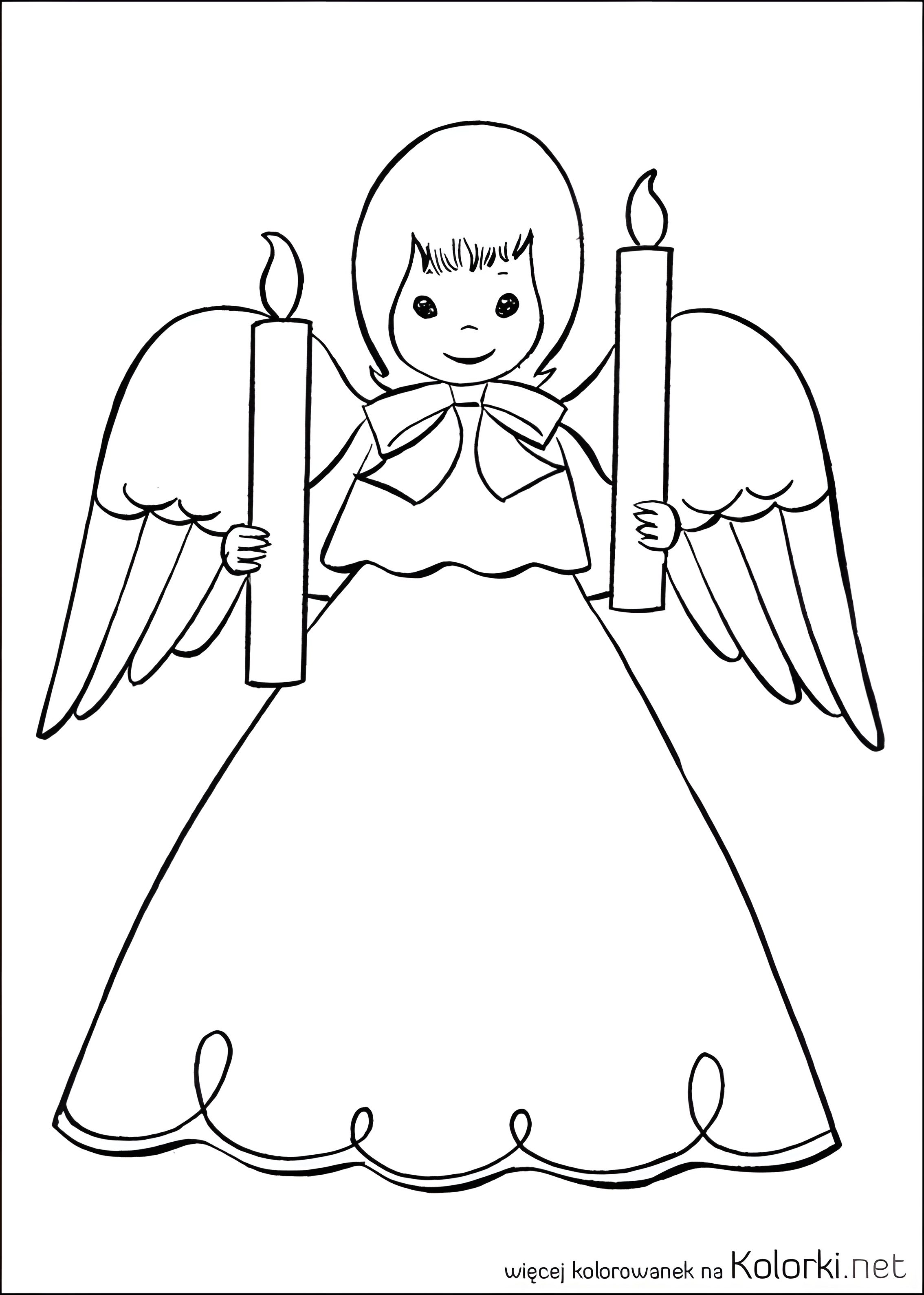 anioł, święta, świece, aniołek