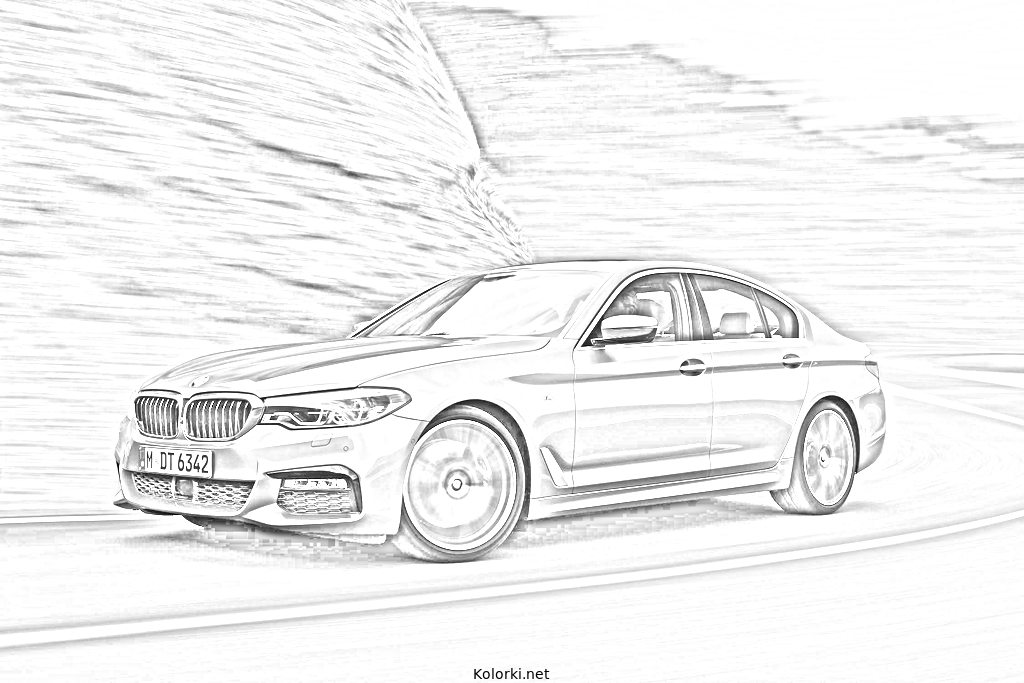 bmw 5, samochód, sedan
