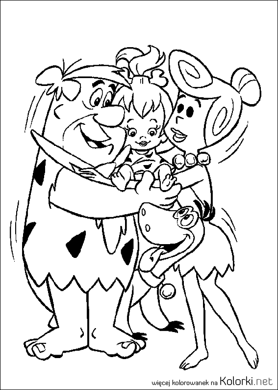 Dino, Flinstonowie, Fred, Pebbles, rodzina, Wilma