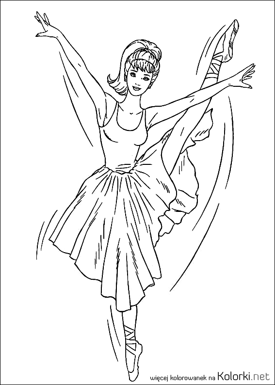 dziewczyna, barbie, tancerka