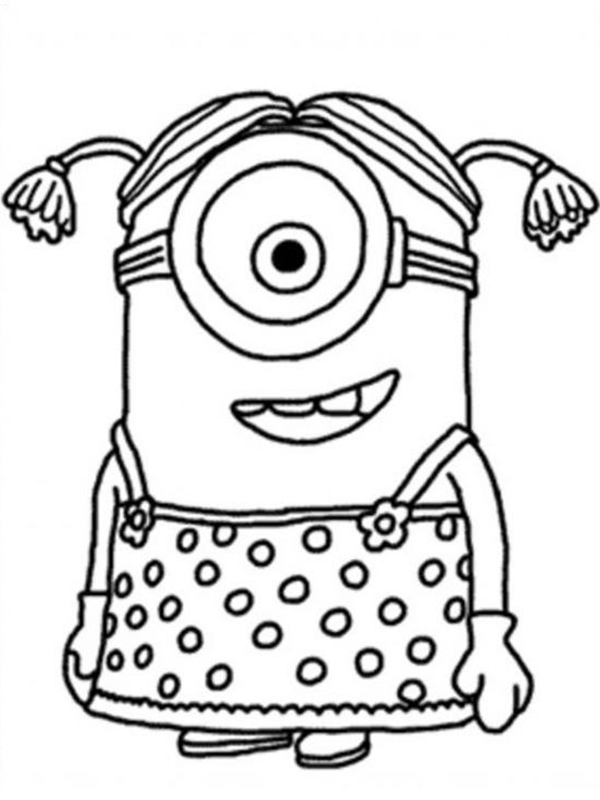 dziewczyna, minionki