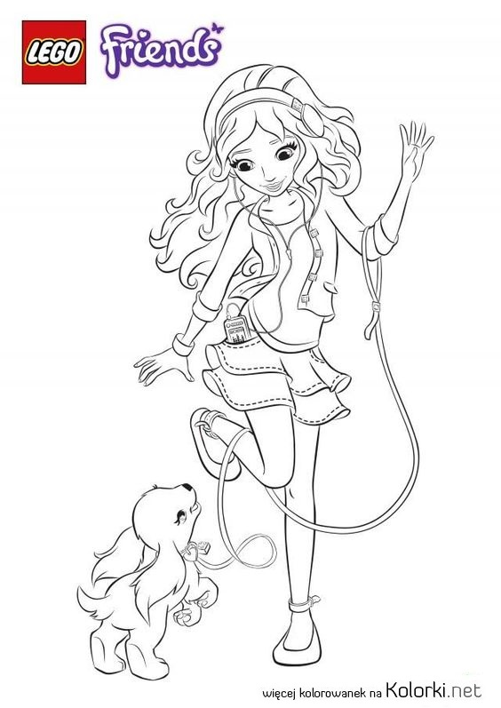 lego friends, piesek