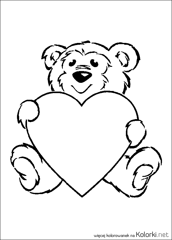 miś, serce, walentynki