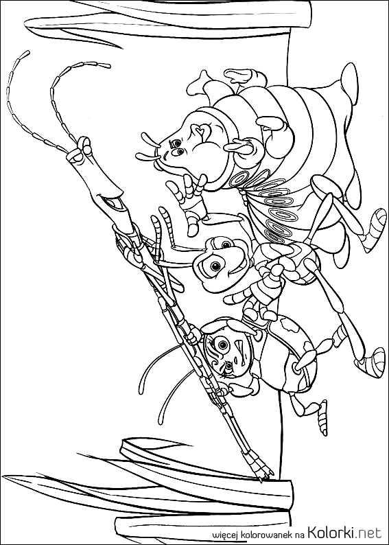 mrówka, Flik, patyczak, robaki, gąsienica