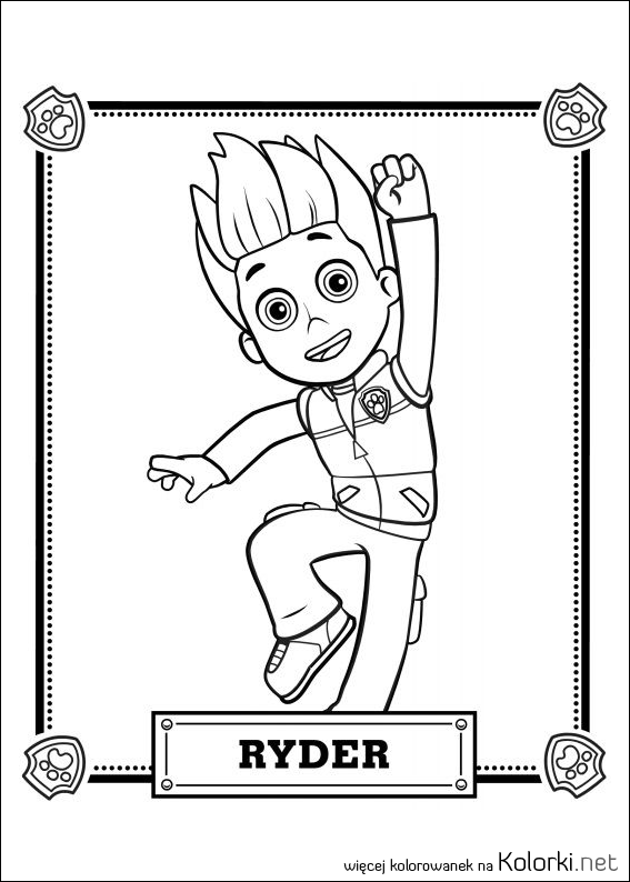 Ryder, chłopiec, psi patrol