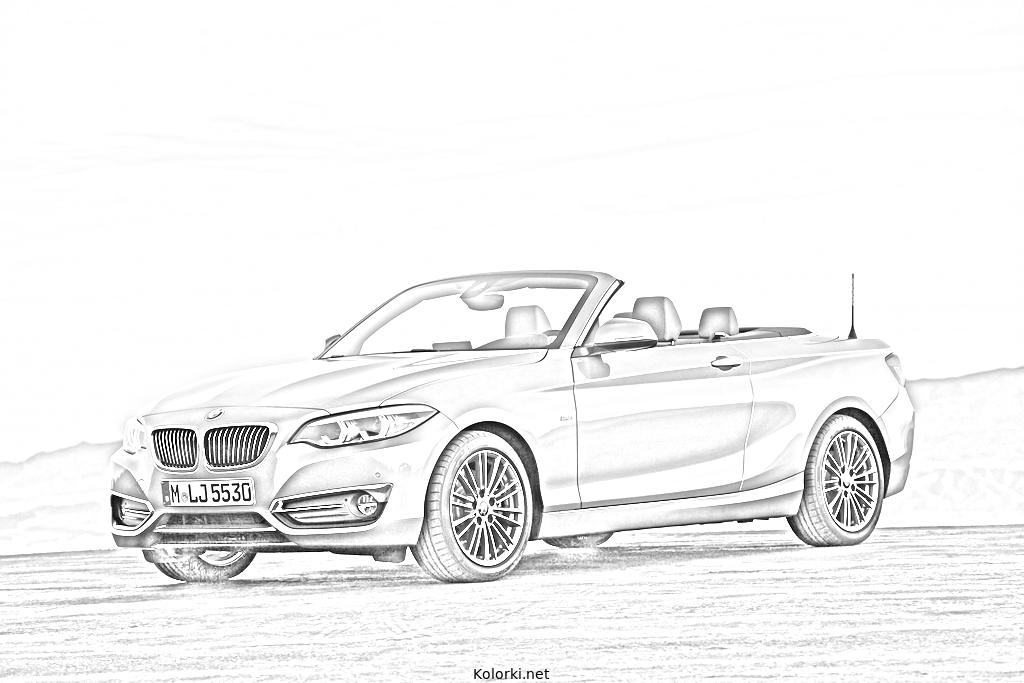 samochód, bmw 2 convertible