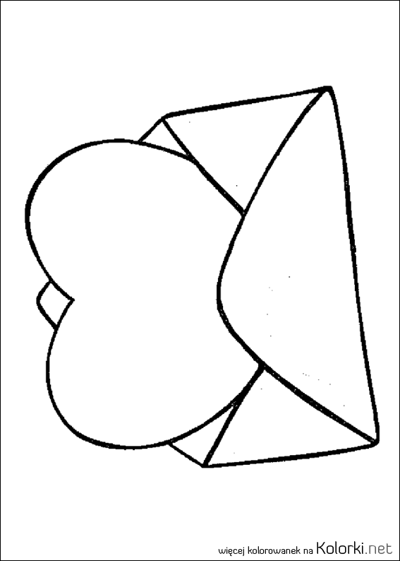 serce, walentynki, koperta