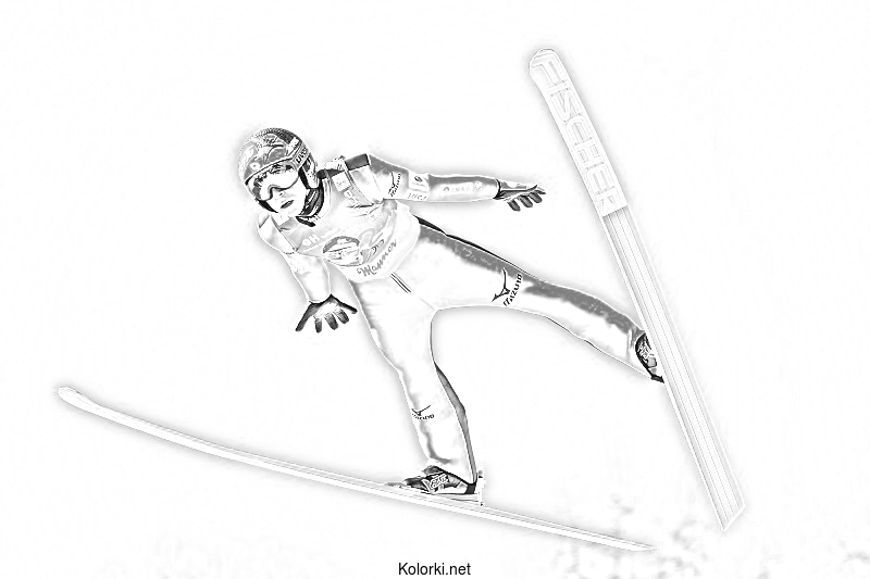 skoki narciarskie, zima, skoczek