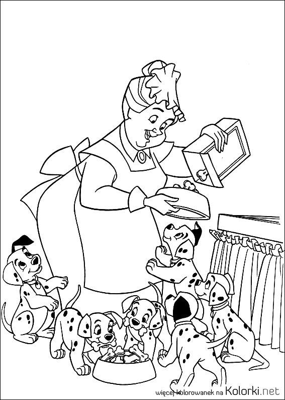 szczeniaki, jedzenie, babcia