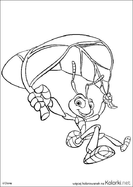 zabawa, mrówka, Flik, liść